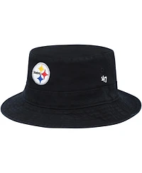 Men's '47 Brand Black Pittsburgh Steelers Primary Bucket Hat