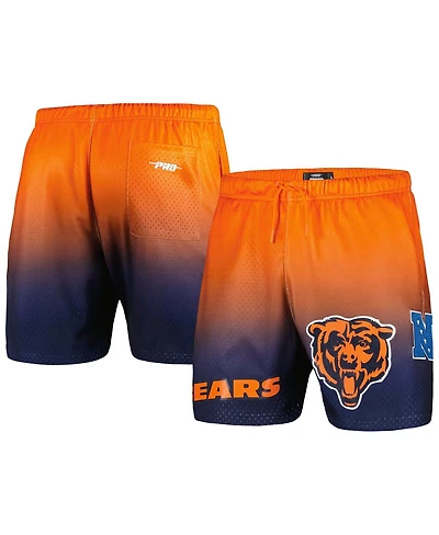 Men's Pro Standard Navy, Orange Chicago Bears Ombre Mesh Shorts