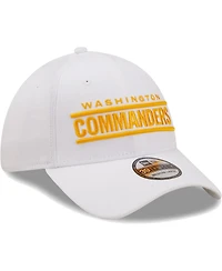 Men's New Era White Washington Commanders Wordmark Iced Ii 39THIRTY Flex Hat