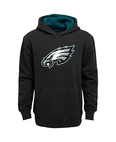 Big Boys Black Philadelphia Eagles Prime Pullover Hoodie