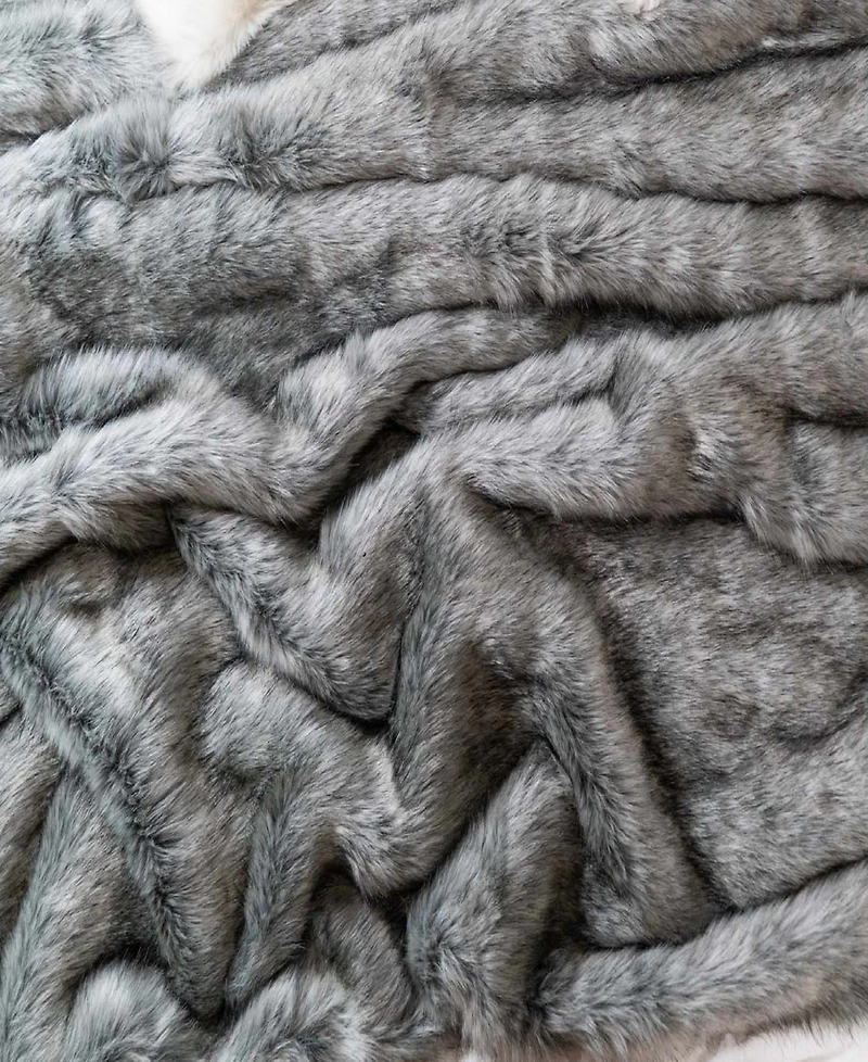 Battilo Luxury Tipped Faux Fur Throw, 60" x 80"