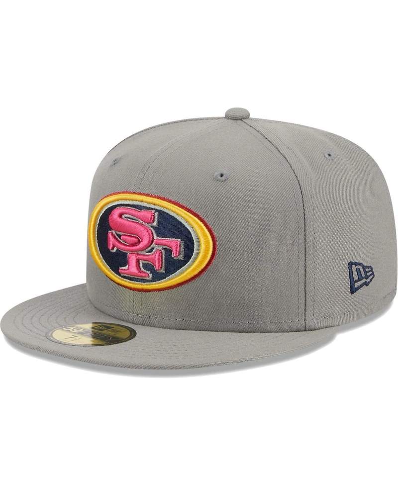 Men's New Era Gray San Francisco 49ers Color Pack 59FIFTY Fitted Hat