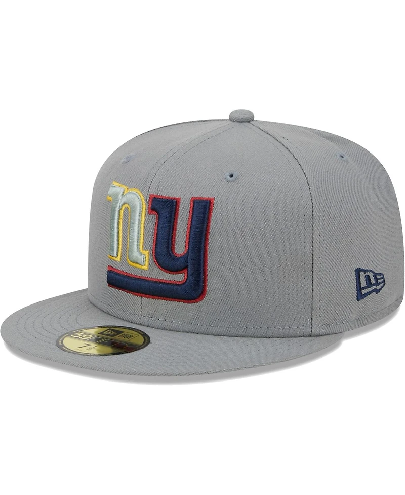 Men's New Era Gray New York Giants Color Pack 59FIFTY Fitted Hat