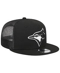 Men's New Era Black Toronto Blue Jays Trucker 9FIFTY Snapback Hat