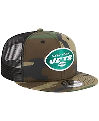 Men's New Era Camo New York Jets Main Trucker 9FIFTY Snapback Hat