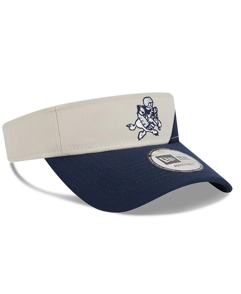 Men's New Era Cream, Navy Dallas Cowboys 2023 Sideline Historic Adjustable Visor