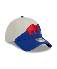 Men's New Era Cream, Royal Buffalo Bills 2023 Sideline Historic 9TWENTY Adjustable Hat