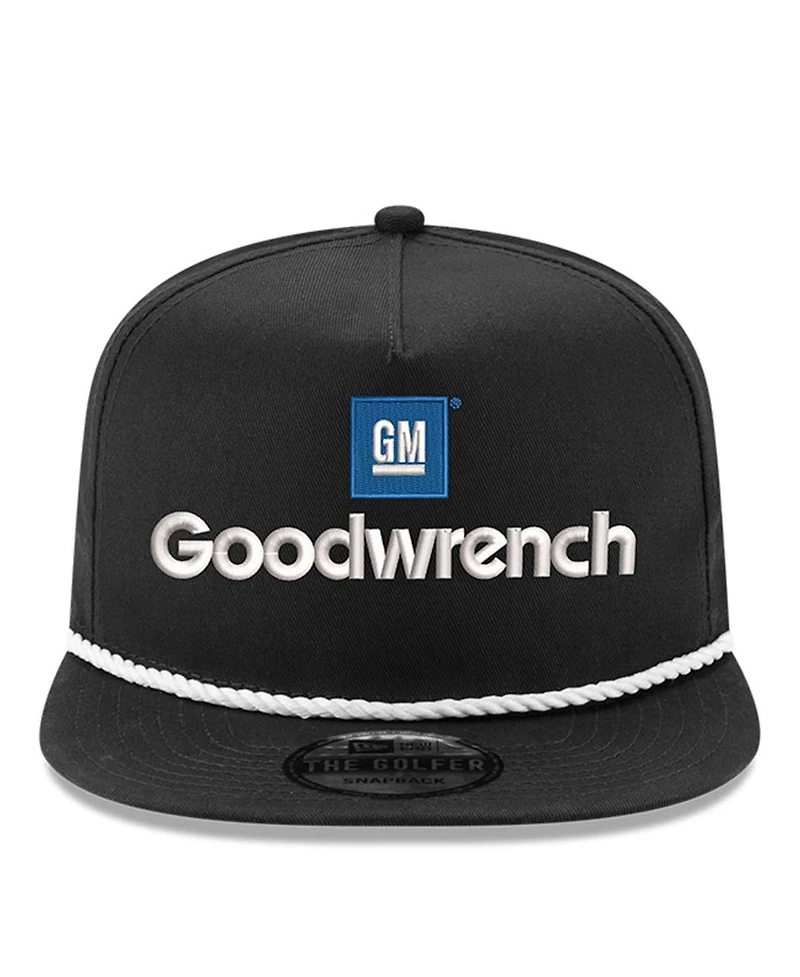 Men's New Era Black Richard Childress Racing Gm Goodwrench Golfer Snapback Hat