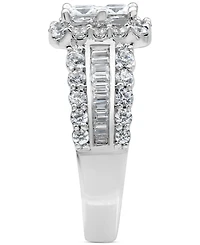 Diamond Princess Quad Cluster Halo Engagement Ring (3 ct. t.w.) in 14k White Gold