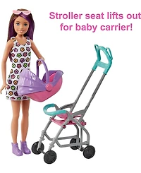 Barbie Skipper Babysitters, Inc. Doll and Stroller Playset