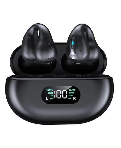 Clip-On/Open Ear-Buds-Comfortable, Bluetooth 5.3, 350mAh/18Hr Playtime
