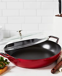 Staub Cast Iron 3.5-Qt Braiser with Glass Lid