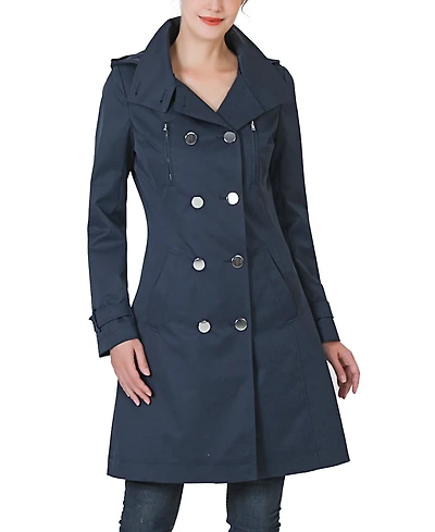 Kimi + Kai Women's Eeva Water-Resistant Hooded Trench Coat