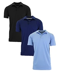 Galaxy By Harvic Men's Dry Fit Moisture-Wicking Polo Shirt
