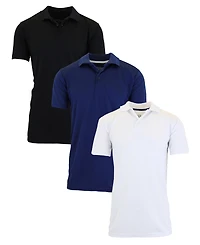 Galaxy By Harvic Men's Dry Fit Moisture-Wicking Polo Shirt