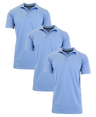 Galaxy By Harvic Men's Dry Fit Moisture-Wicking Polo Shirt
