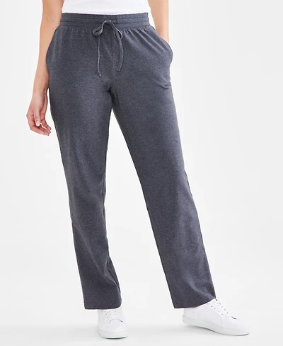 Style & Co Women's Petite Mid-Rise Drawstring-Waist Sweatpants, Created for Macy's