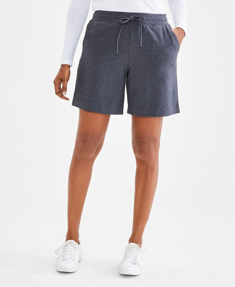 Style & Co Women's Mid Rise Sweatpant Shorts, Created for Macy's