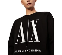 A|X Armani Exchange Men's Icon Logo Pullover Sweatshirt
