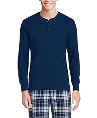 Lands' End Big & Tall Knit Rib Pajama Henley