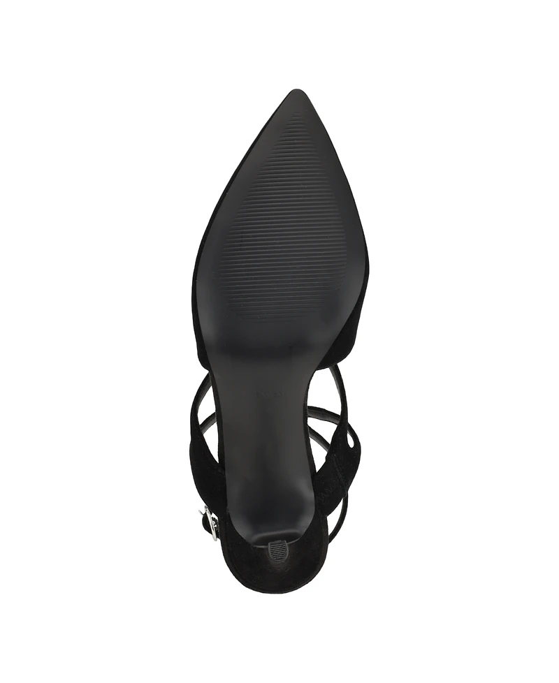 Nine West Women's Maes Strappy Pointy Toe Stiletto Dress Pumps