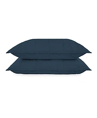 French Linen Quilted Sham Set