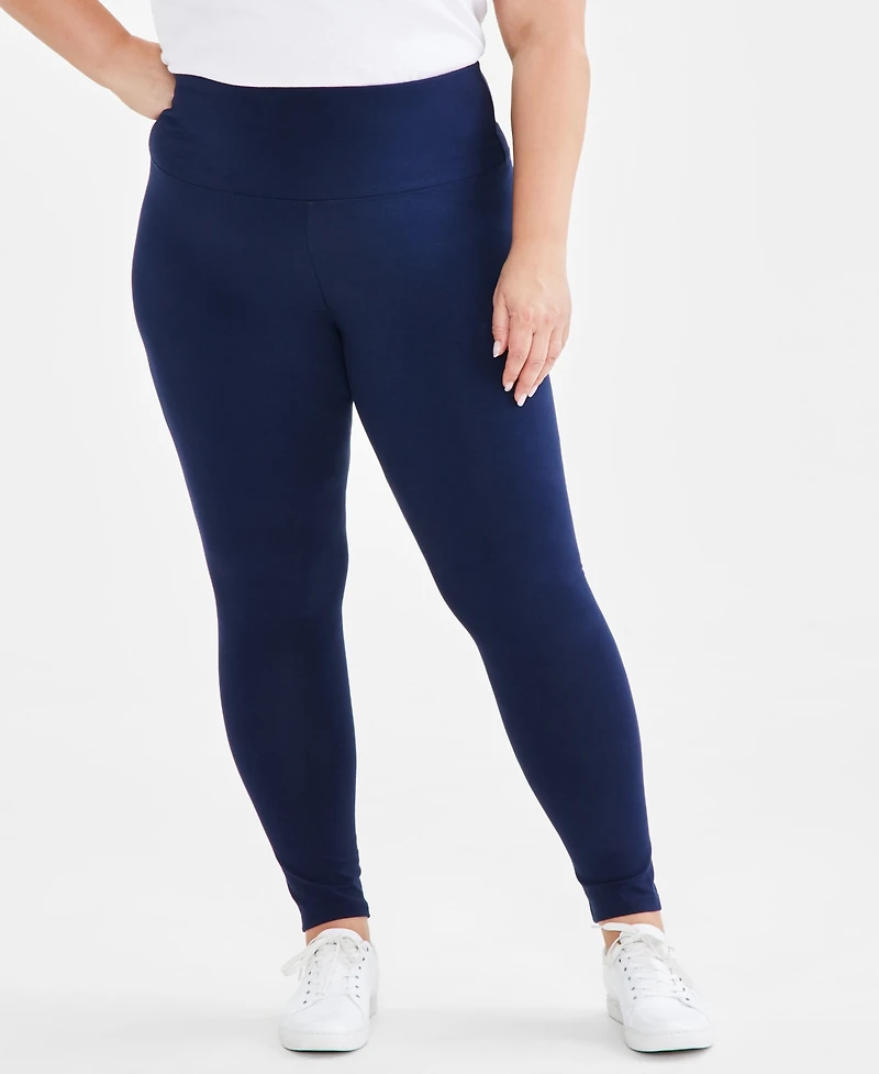 Style & Co Plus Size High-Rise Leggings, Exclusively at Macy's