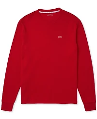Lacoste Men's Waffle-Knit Thermal Sleep Shirt