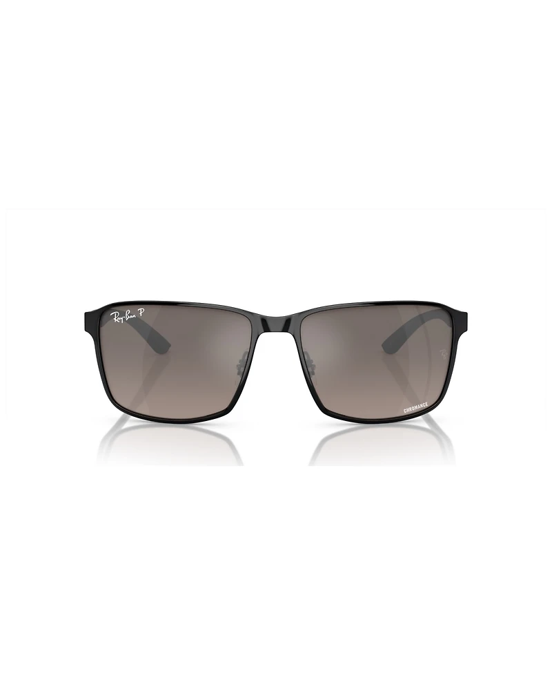 Ray-Ban Unisex Polarized Sunglasses, Mirror Gradient Polar RB3721CH