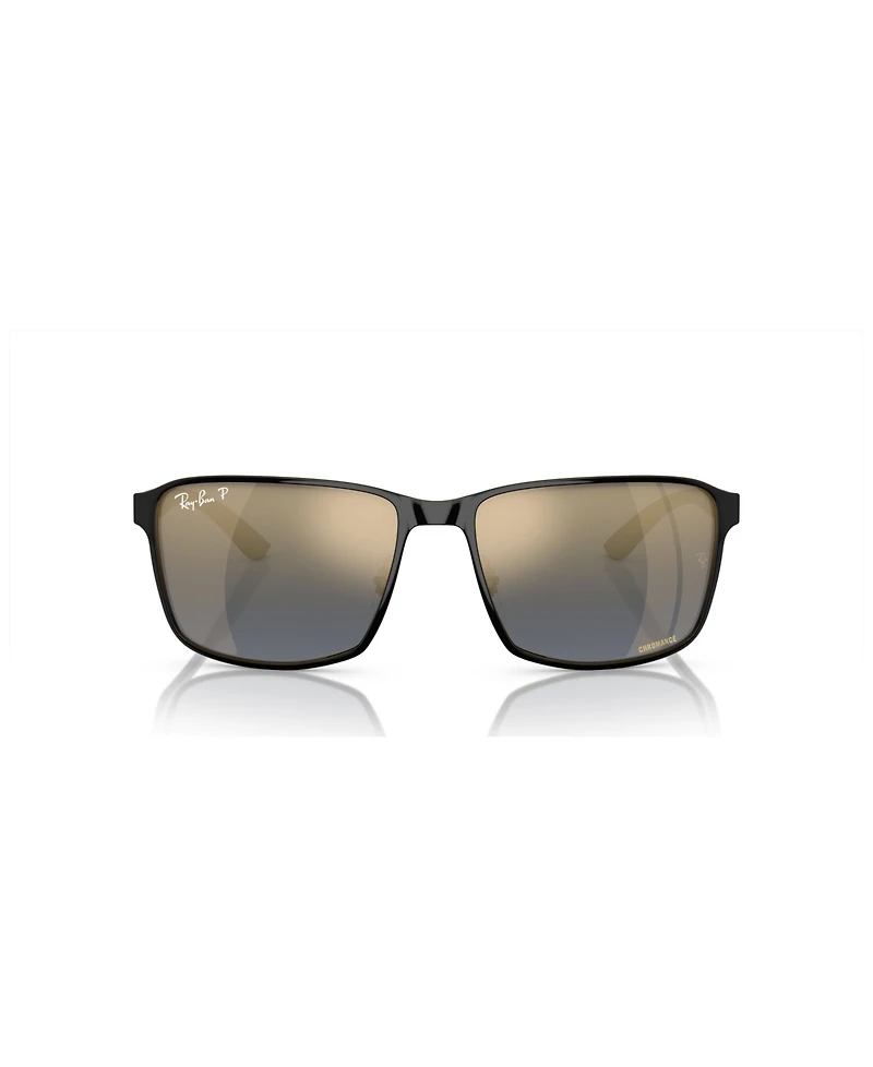 Ray-Ban Unisex Polarized Sunglasses, Mirror Gradient Polar RB3721CH