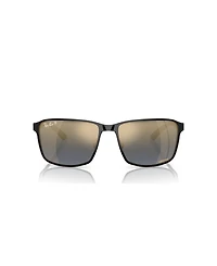 Ray-Ban Unisex Polarized Sunglasses, Mirror Gradient Polar RB3721CH