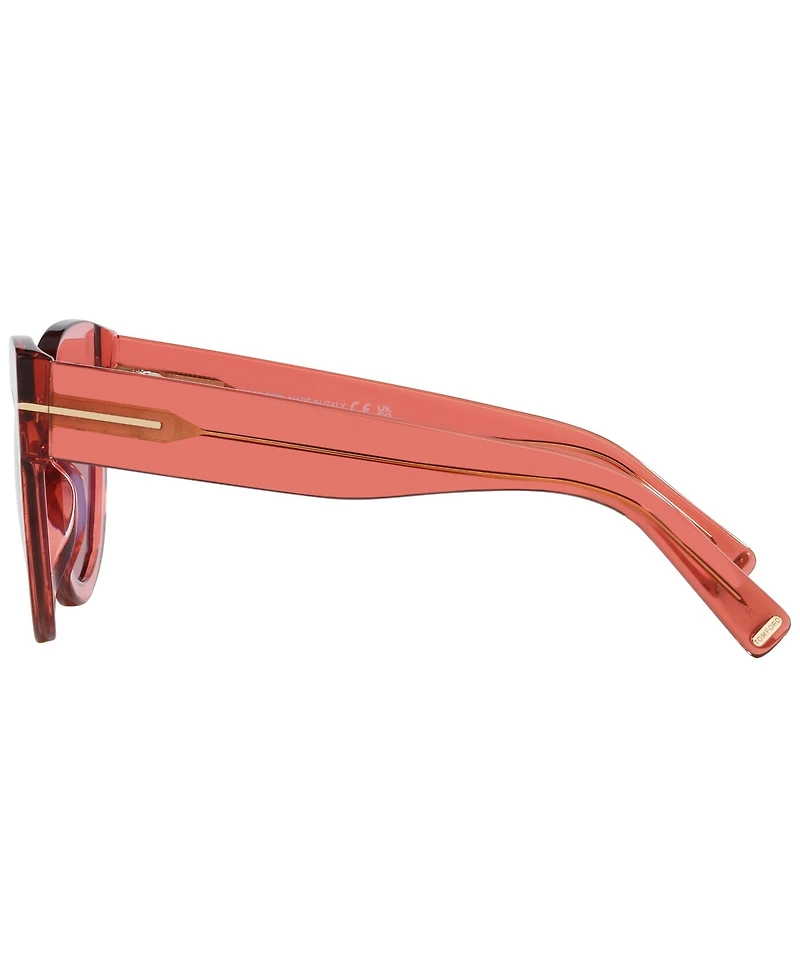 Tom Ford Women's Lucilla Sunglasses, Mirror Gradient TR001699