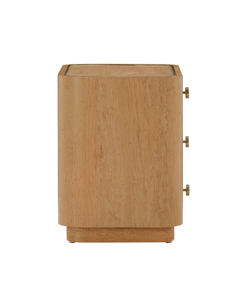 Tov Furniture 1 Piece Acacia 1 Drawer Nightstand