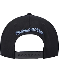 Men's Mitchell & Ness Black Cleveland Cavaliers Hardwood Classics Mvp Team Script 2.0 Snapback Hat