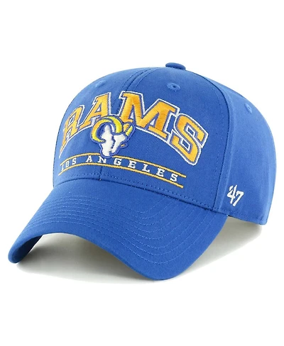 Men's '47 Brand Royal Los Angeles Rams Fletcher Mvp Adjustable Hat