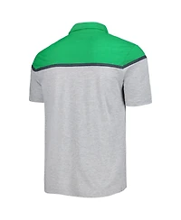 Men's Colosseum Heather Gray Oregon Ducks Chamberlain Polo Shirt
