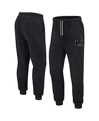 Men's and Women's Fanatics Signature Black Miami Hurricanes Super Soft Fleece Jogger