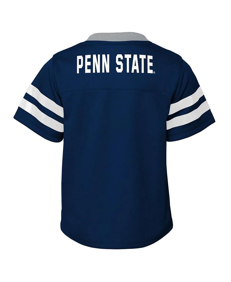 Toddler Boys and Girls Navy Penn State Nittany Lions Two-Piece Red Zone Jersey Pants Set