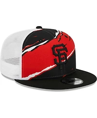 Men's New Era Black San Francisco Giants Tear Trucker 9FIFTY Snapback Hat