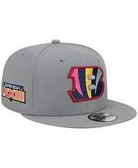 Men's New Era Gray Cincinnati Bengals Color Pack Multi 9FIFTY Snapback Hat