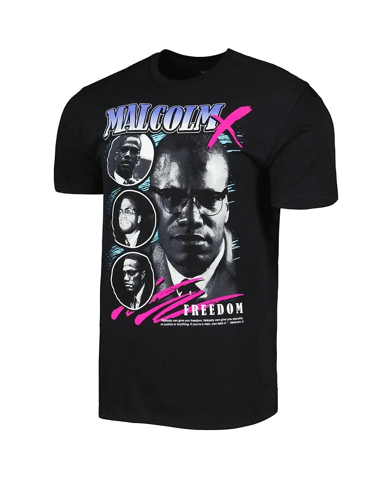 Men's and Women's Black Malcolm X Graphic T-shirt
