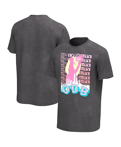 Men's Charcoal Odb Skyline Washed Graphic T-shirt