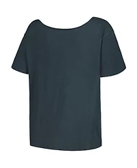 Women's Daydreamer Black Guns n Roses Off-Shoulder Graphic T-shirt