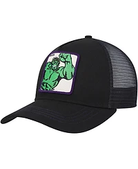 Men's Black Hulk Retro A-Frame Snapback Hat
