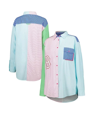 Women's Terez Boston Red Sox Button-Up Shirt