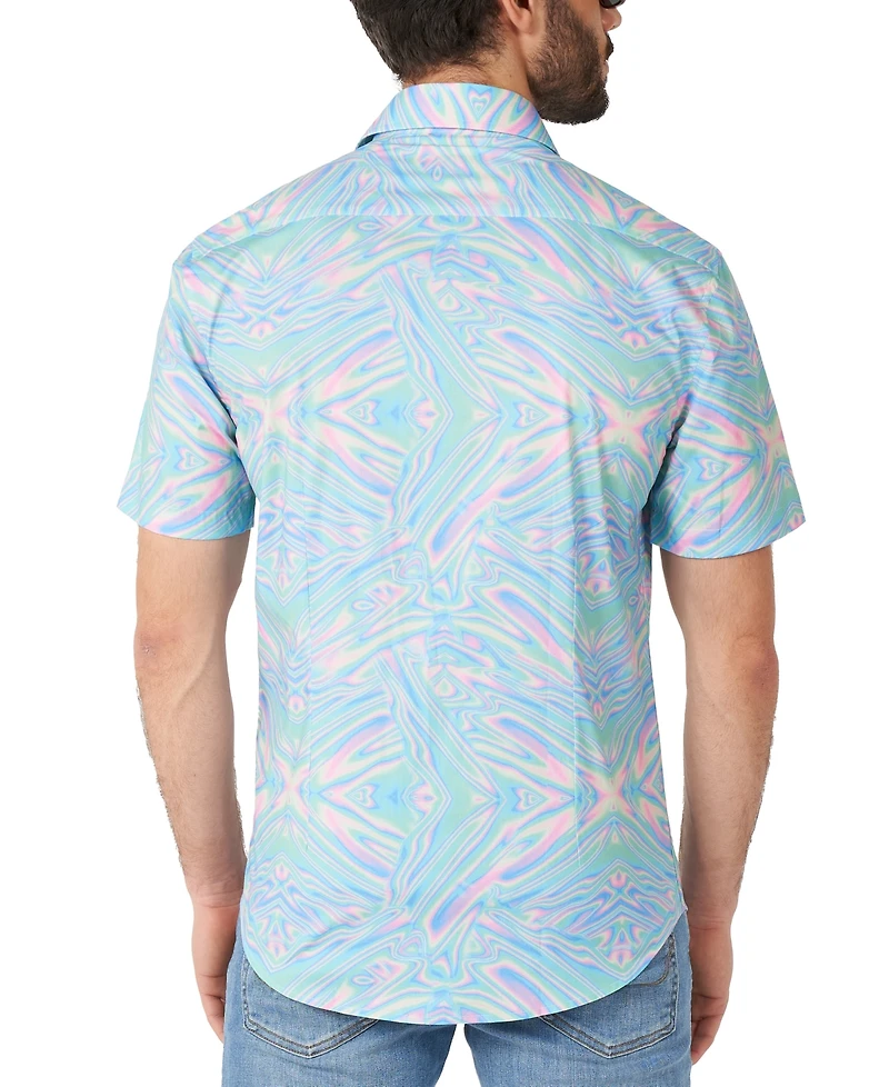 OppoSuits Men's Short-Sleeve Holo-Perfect Shirt