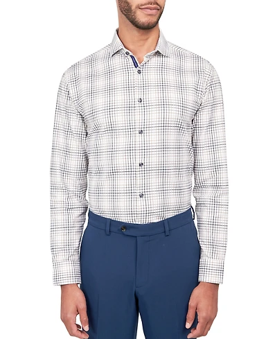Michelsons of London Men's Dobby Check Shirt