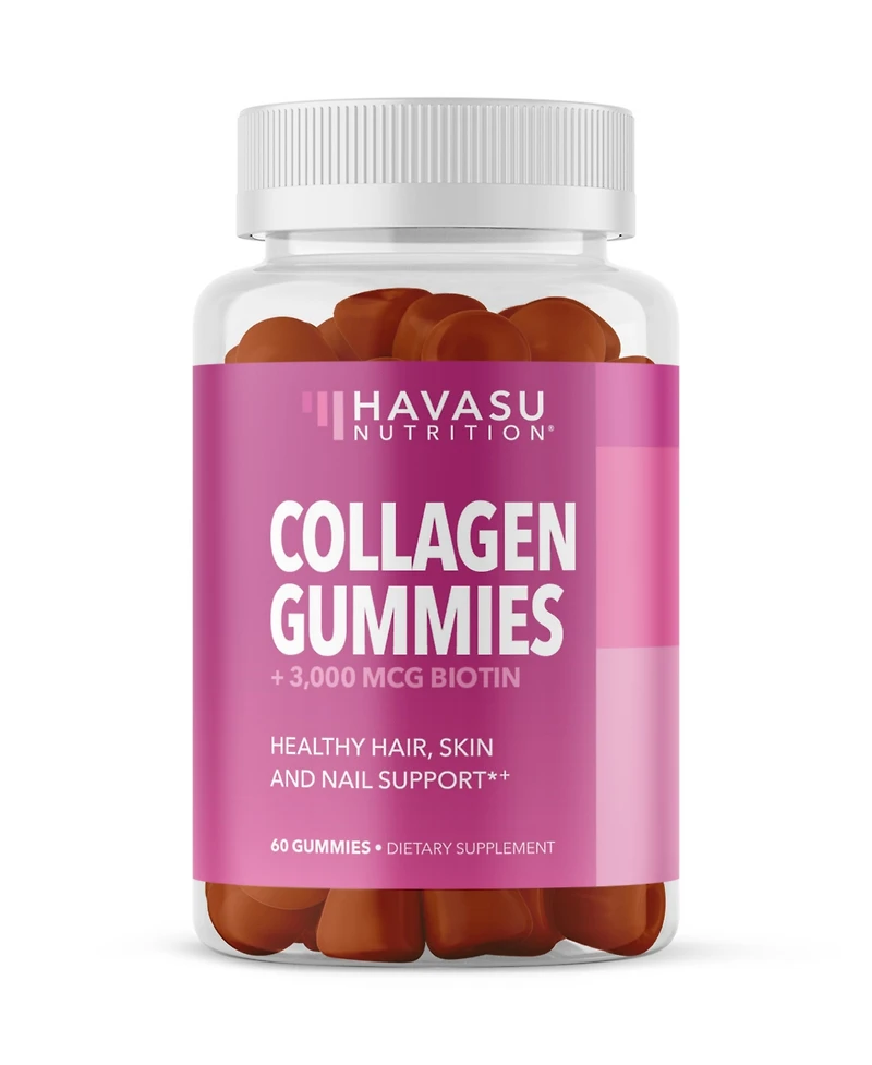 Collagen Gummies, Lemon Flavored, Havasu Nutrition, 60ct