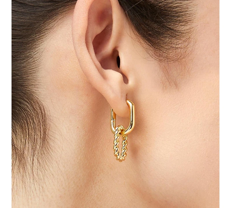 Ana Luisa Double Hoop Earrings - Ash Double