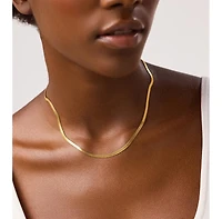 Ana Luisa Ina Herringbone 14K Gold-Plated Chain Necklace